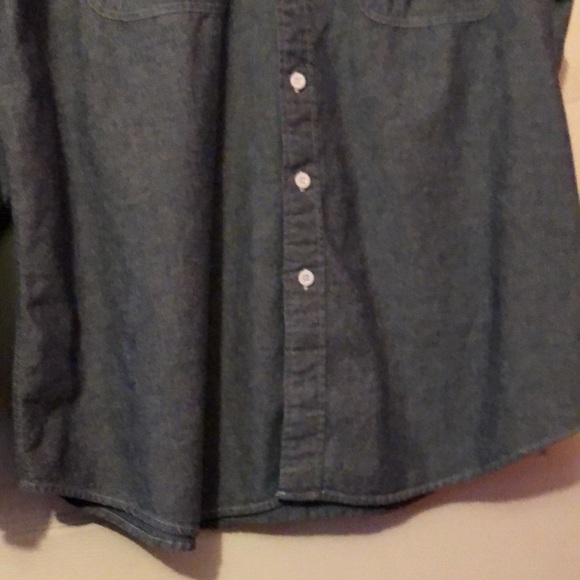 Big Mac Blue Long Sleeve Work Shirt Mens XL Dual Pockets - Picture 5 of 16